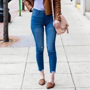 J Crew high rise toothpick jeans